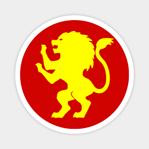 Lion Rampant Magnet by Kerchow